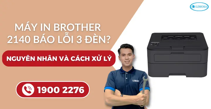 Máy In Brother 2140 Báo Lỗi 3 Đèn