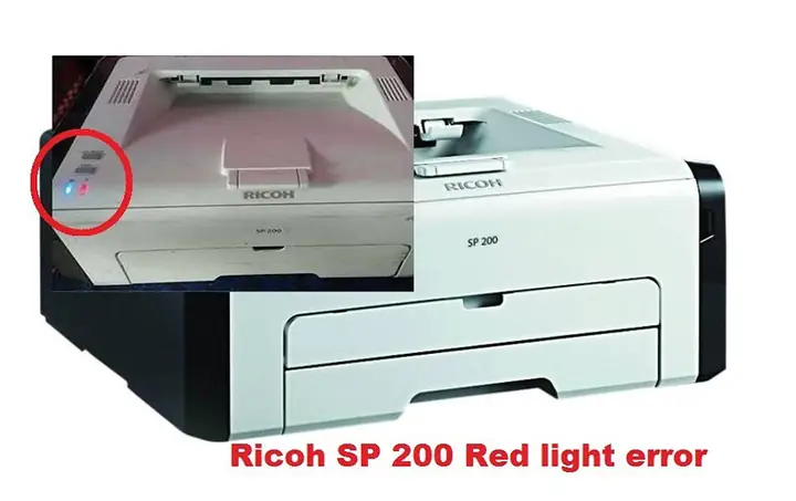 Máy In Ricoh Báo Đèn Đỏ