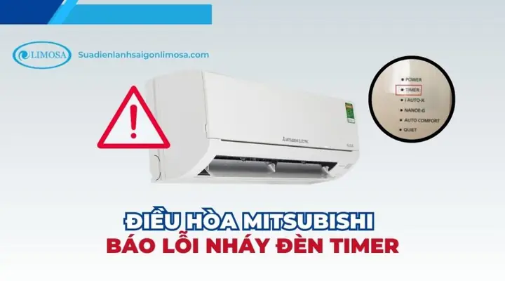 Máy Lạnh Mitsubishi Báo Đèn Timer