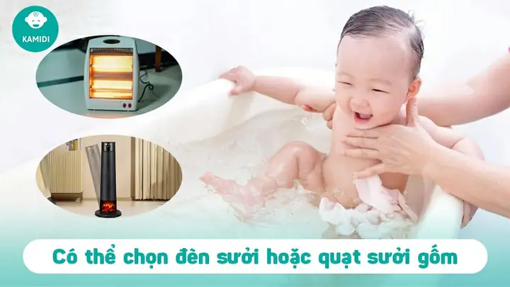 Nên Dụng Quạt Sưởi Hay Đèn Sưởi Cho Bé
