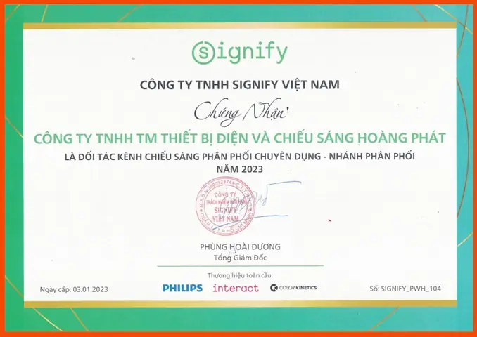 Nhà Phân Phối Đèn Philips