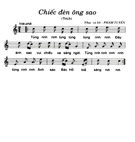 Nốt Nhạc Bài Rước Đèn Ông Sao