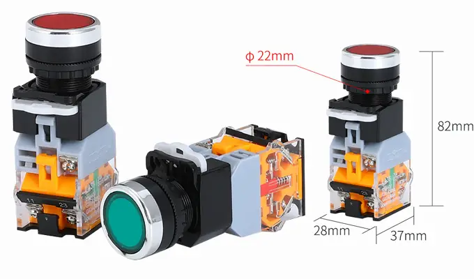 Nút Nhấn Có Đèn 24v