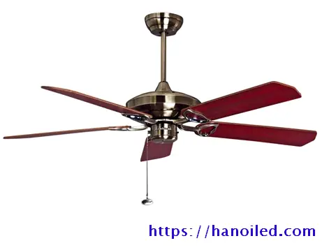 Quạt Trần 5 Cánh Gỗ Không Đèn