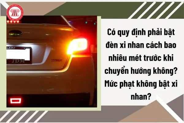 Quy Định Bật Đèn Xi Nhan