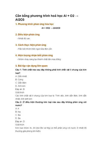 Rắc Bột Al Lên Ngọn Lửa Đèn Cồn