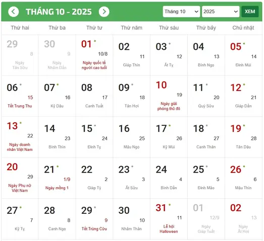 Rước Đèn Trung Thu Vào Ngày Nào