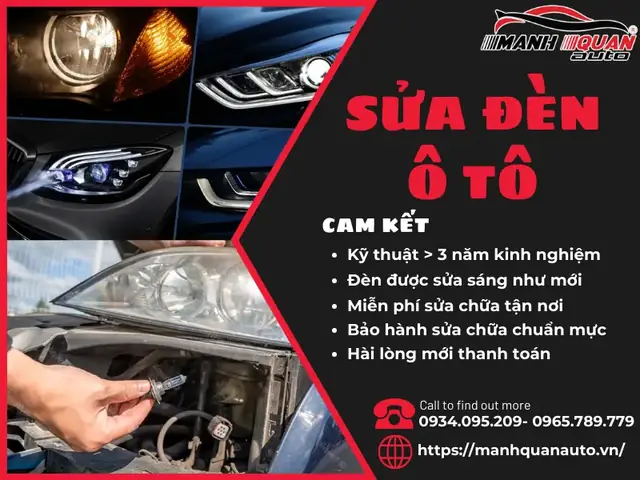 Sửa Đèn Xe Ô Tô