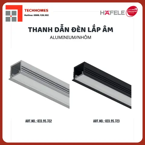 Thanh Nhôm Đèn Led Hafele