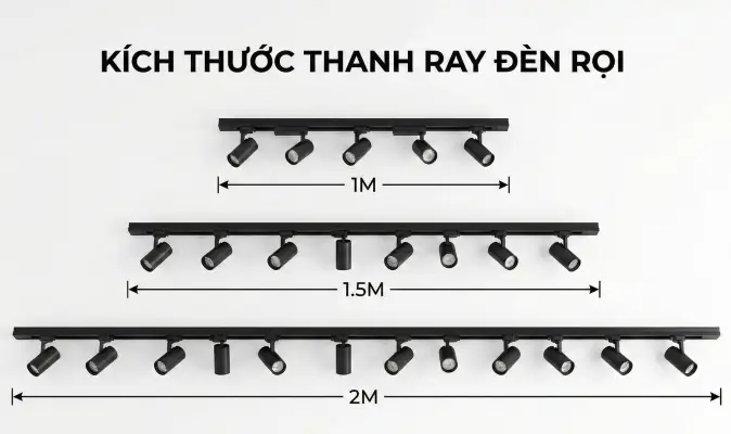 Thanh Ray Đèn Rọi 50cm