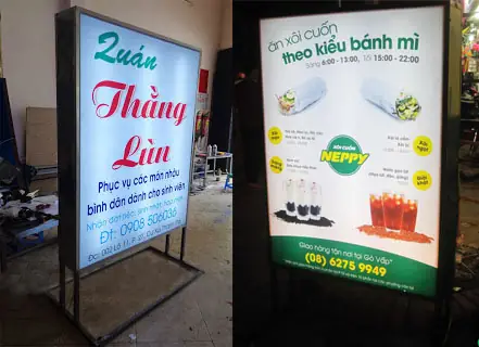 Thi Công Hộp Đèn Quảng Cáo