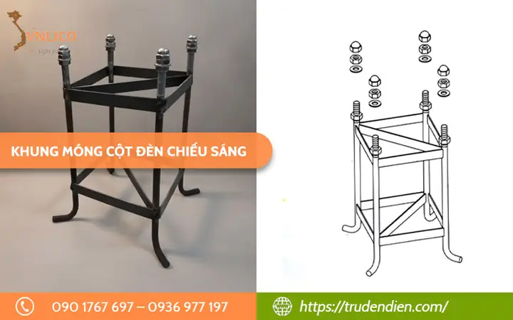 Tiêu Chuẩn Móng Cột Đèn Chiếu Sáng