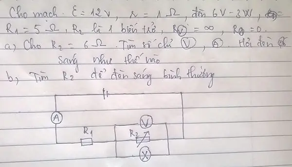Tìm R2 Để Đèn Sáng Bình Thường