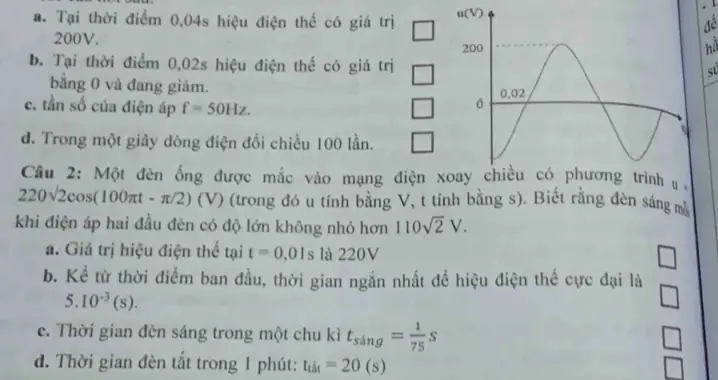 Tính Thời Gian Đèn Sáng Trong 1 Phút
