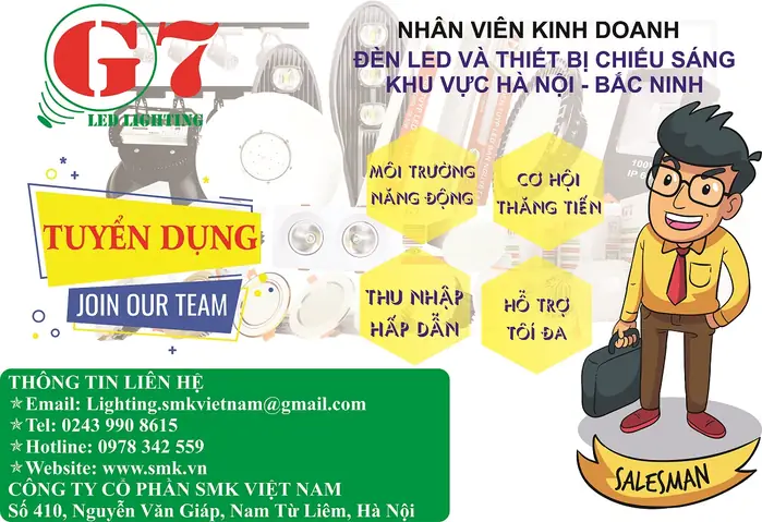 Tuyển Nhân Viên Kinh Doanh Đèn Led