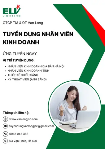 Tuyển Nhân Viên Kinh Doanh Đèn Led